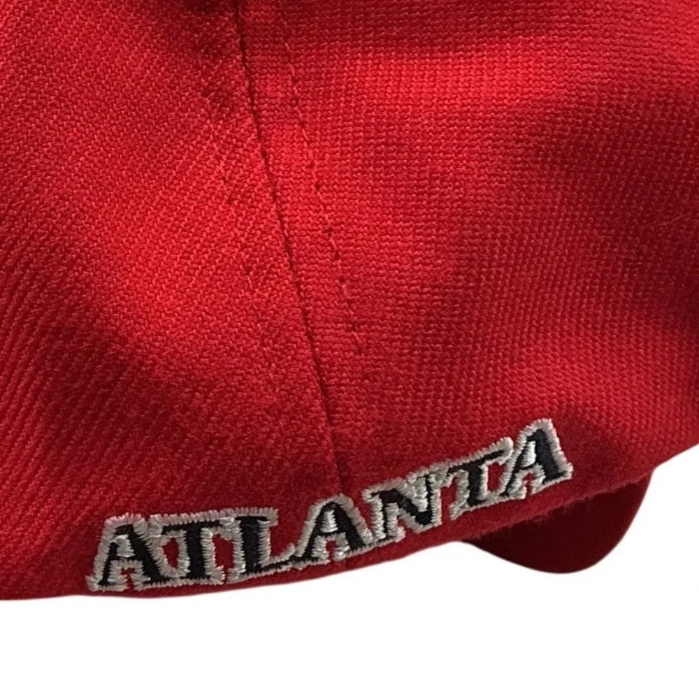 Coca-Cola Atlanta‎ Red Baseball Cap Hat Embroidered Logo Wool Blend Size S